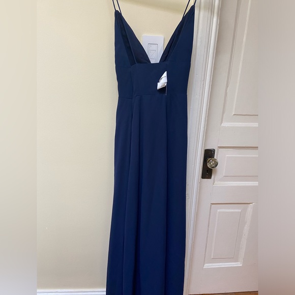 Fame and Partners Navy Bridesmaid Dress Size 6 - Picture 6 of 8
